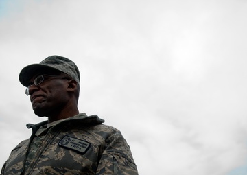 AFCENT command chief visits the 438th AEW