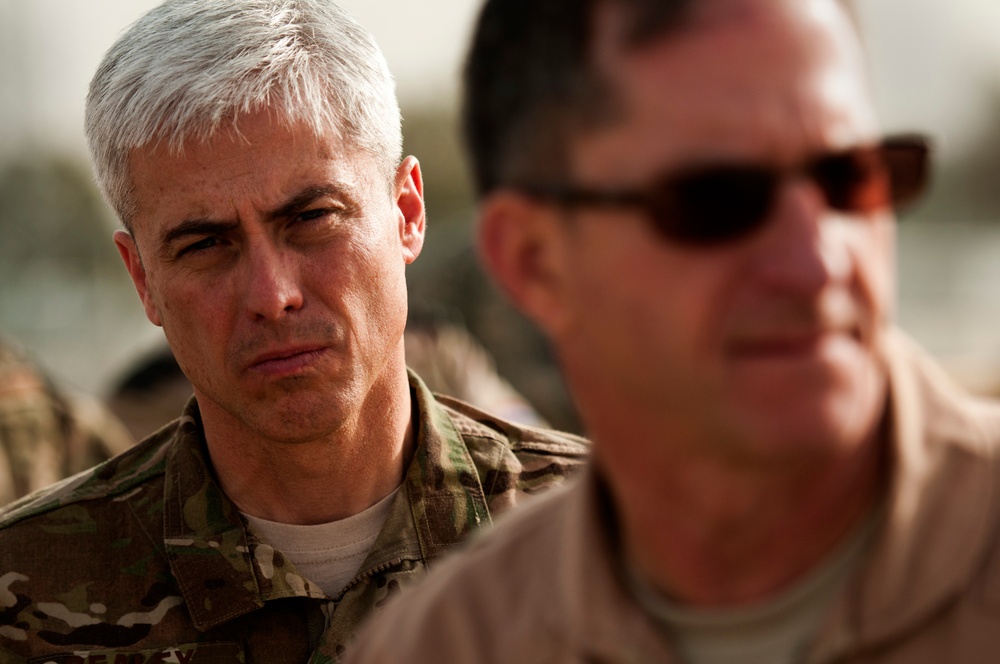 AFCENT command chief visits his airmen