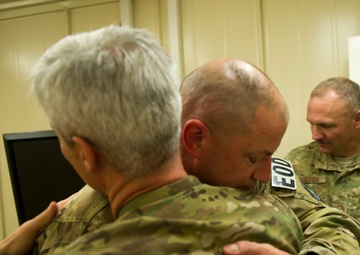 AFCENT command chief visits his airmen