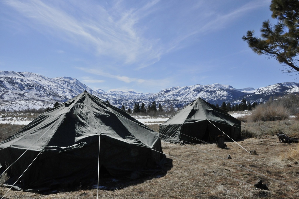 Infantry assault chemical camp at Mountain Warfare Training Center