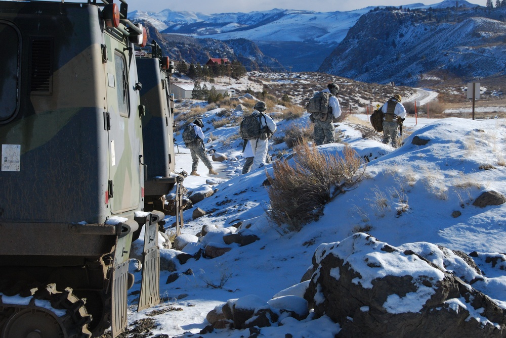 Infantry assault chemical camp at Mountain Warfare Training Center