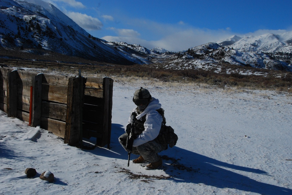 Infantry assault chemical camp at Mountain Warfare Training Center