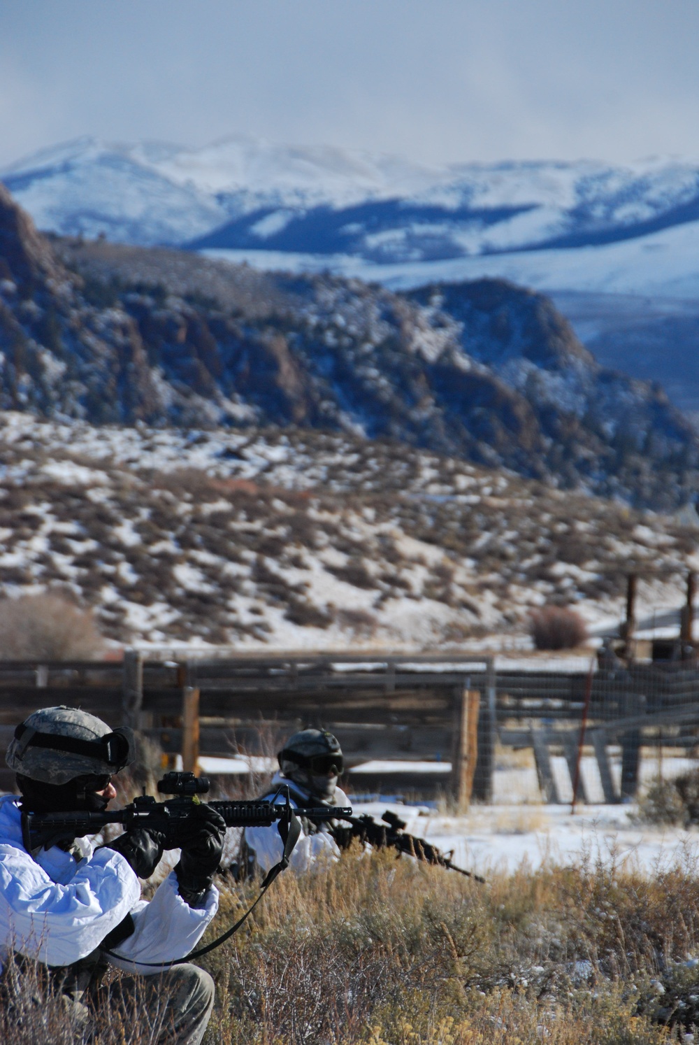 Infantry assault chemical camp at Mountain Warfare Training Center