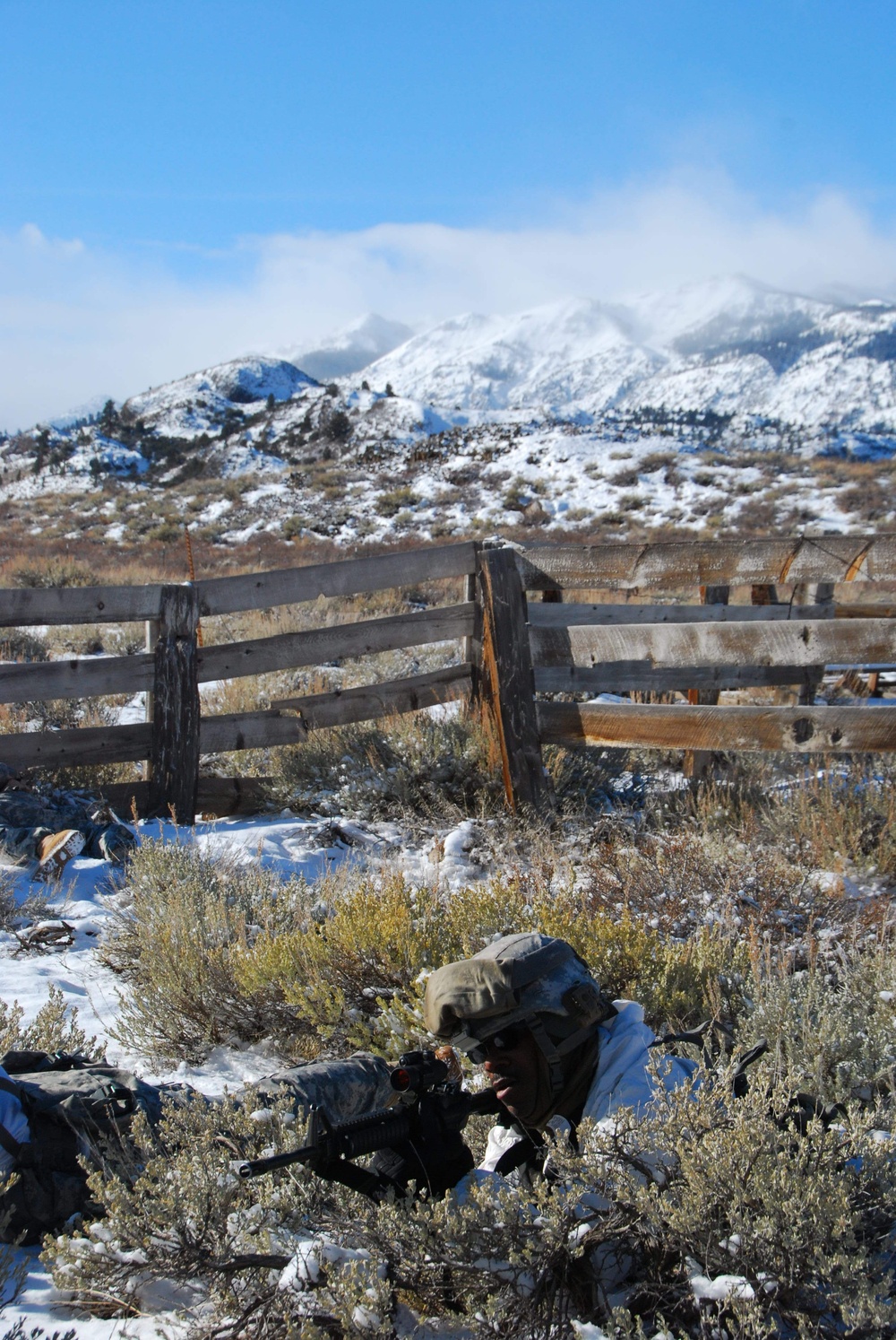 Infantry assault chemical camp at Mountain Warfare Training Center