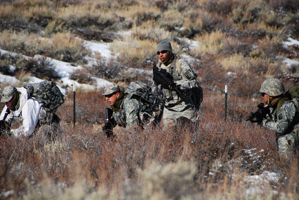 Infantry assault chemical camp at Mountain Warfare Training Center