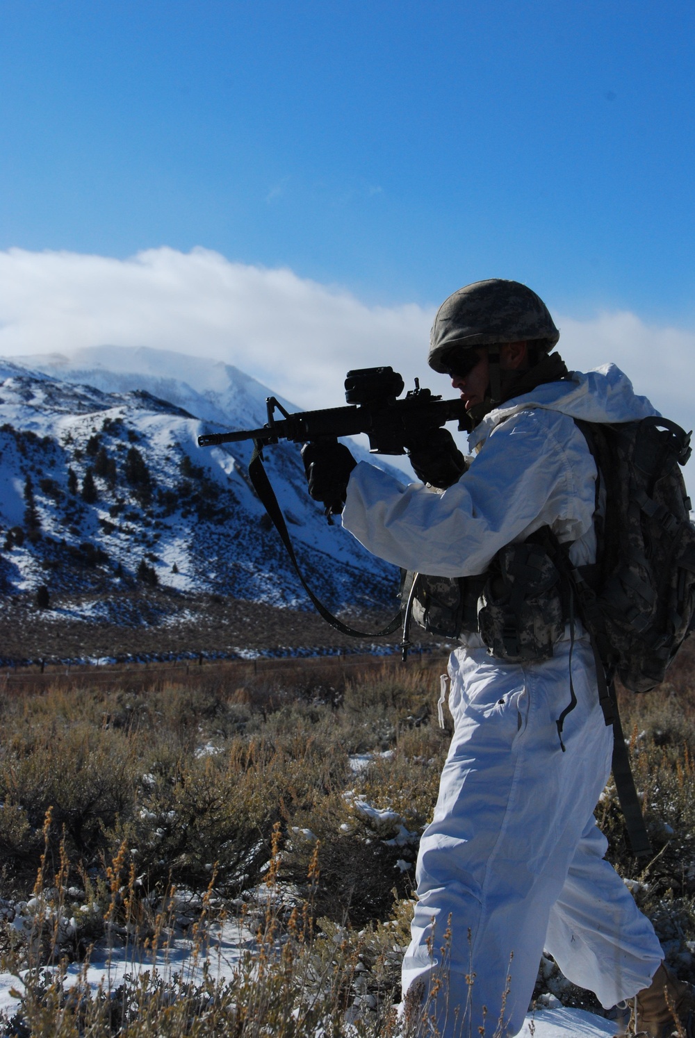 Infantry assault chemical camp at Mountain Warfare Training Center