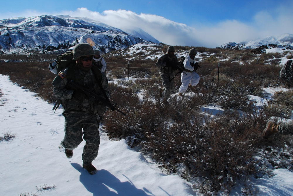 Infantry assault chemical camp at Mountain Warfare Training Center