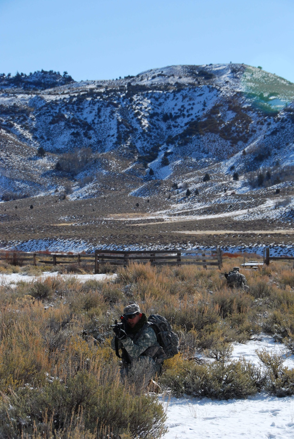 Infantry assault chemical camp at Mountain Warfare Training Center