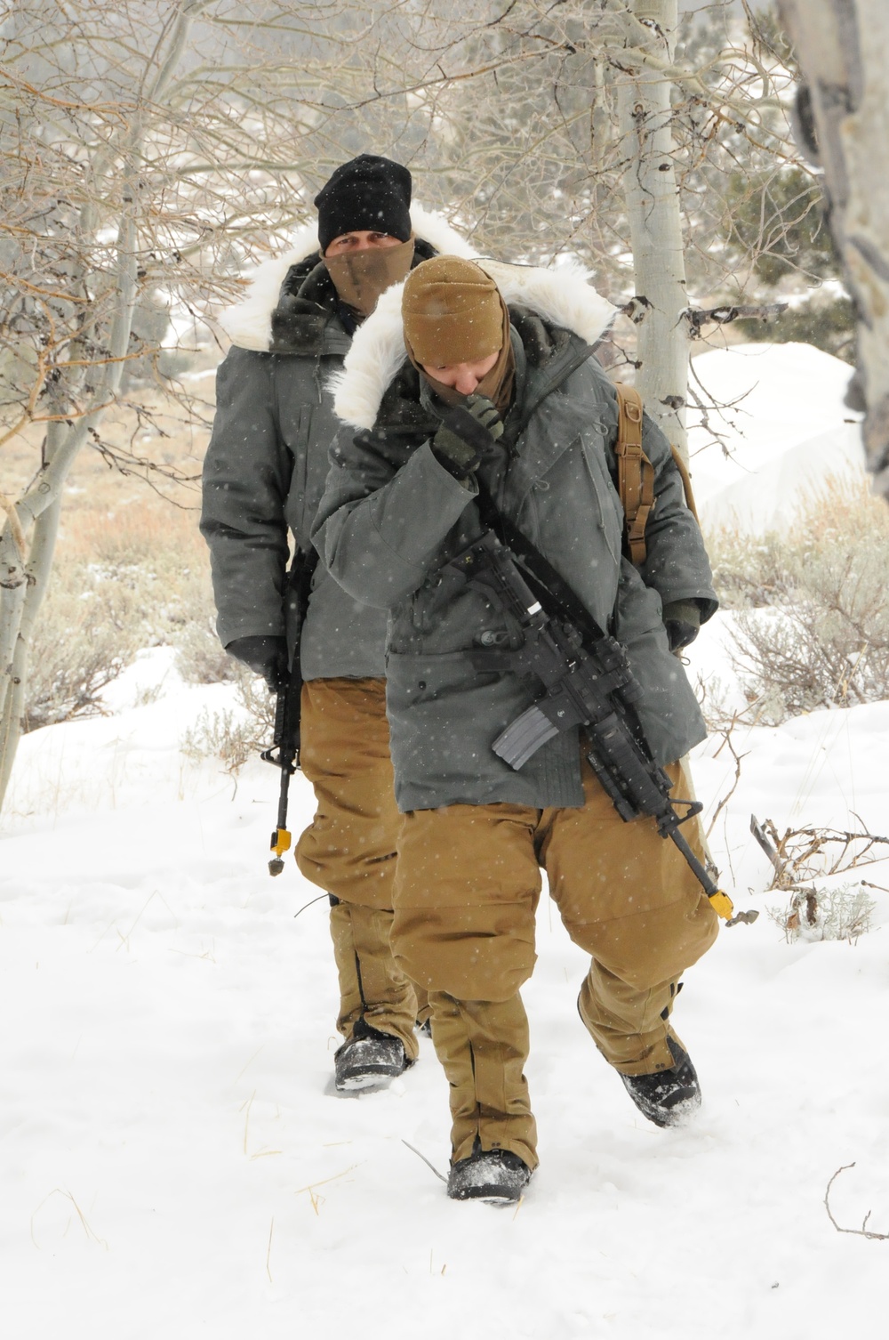 Infantry assault chemical camp at Mountain Warfare Training Center