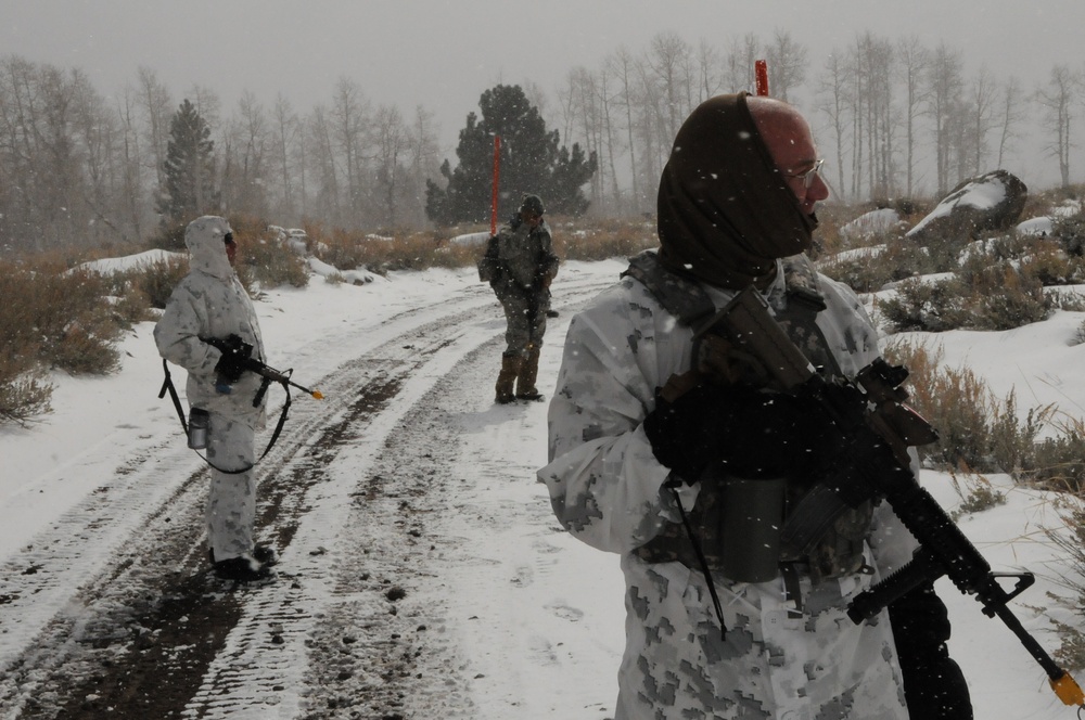 Infantry assault chemical camp at Mountain Warfare Training Center