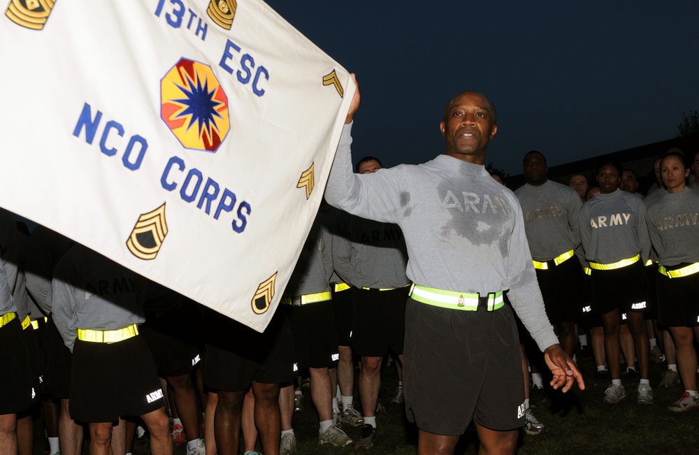 NCOs participate in run, discuss new and old Army