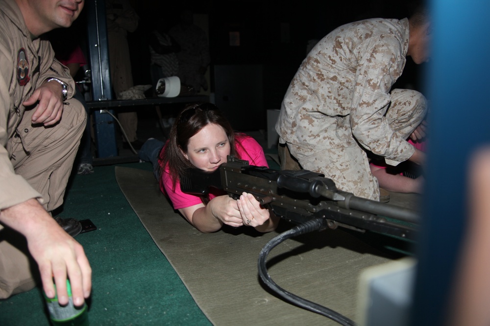 Fall in ladies!! Spouses experience a day in their Marines’ shoes