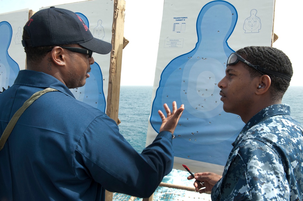 Tallying a score on a target