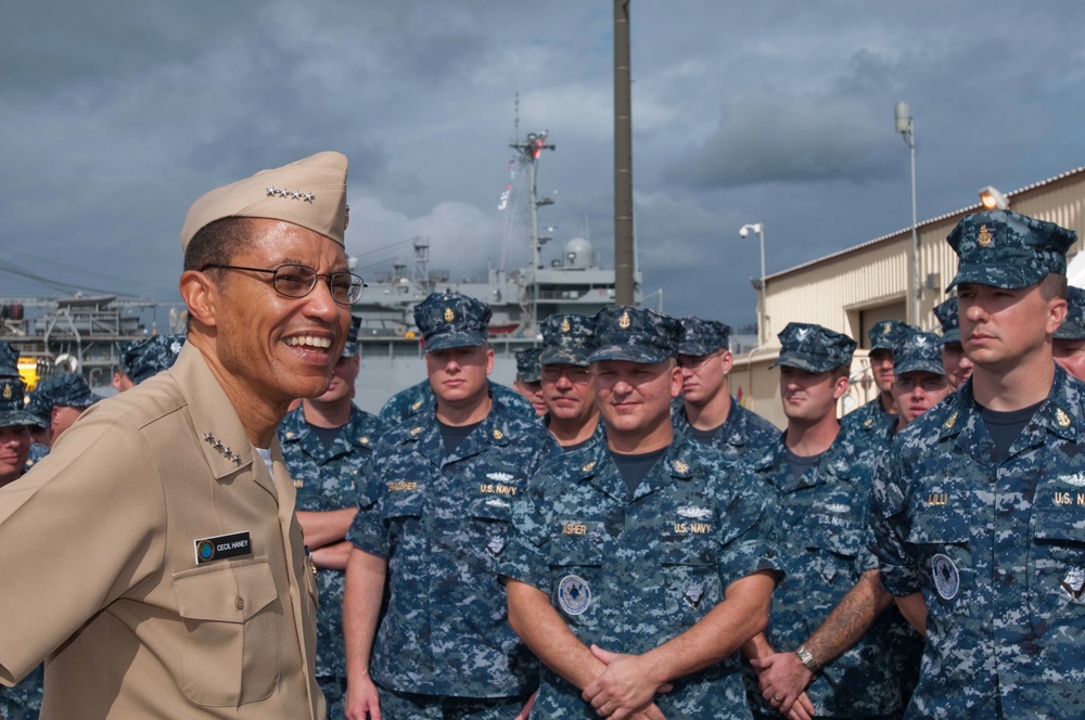 Admiral Haney visits Guam