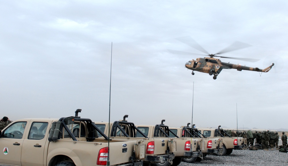 ANSF air assault in Panjwa'i