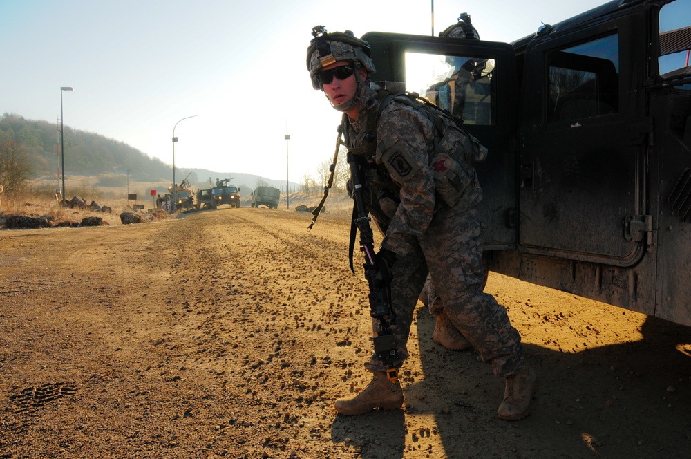 173rd Airborne Brigade Combat Team mission rehearsal exercise