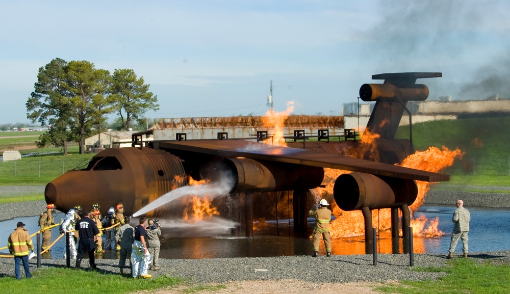 SFD participates in live burn exercise