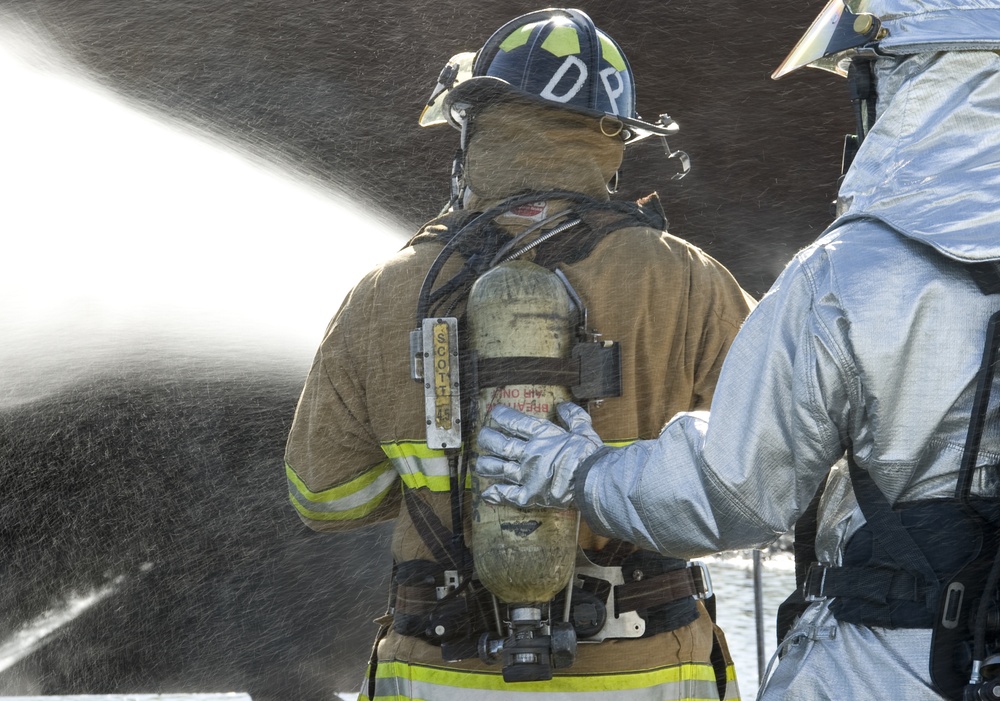SFD participates in live burn exercise