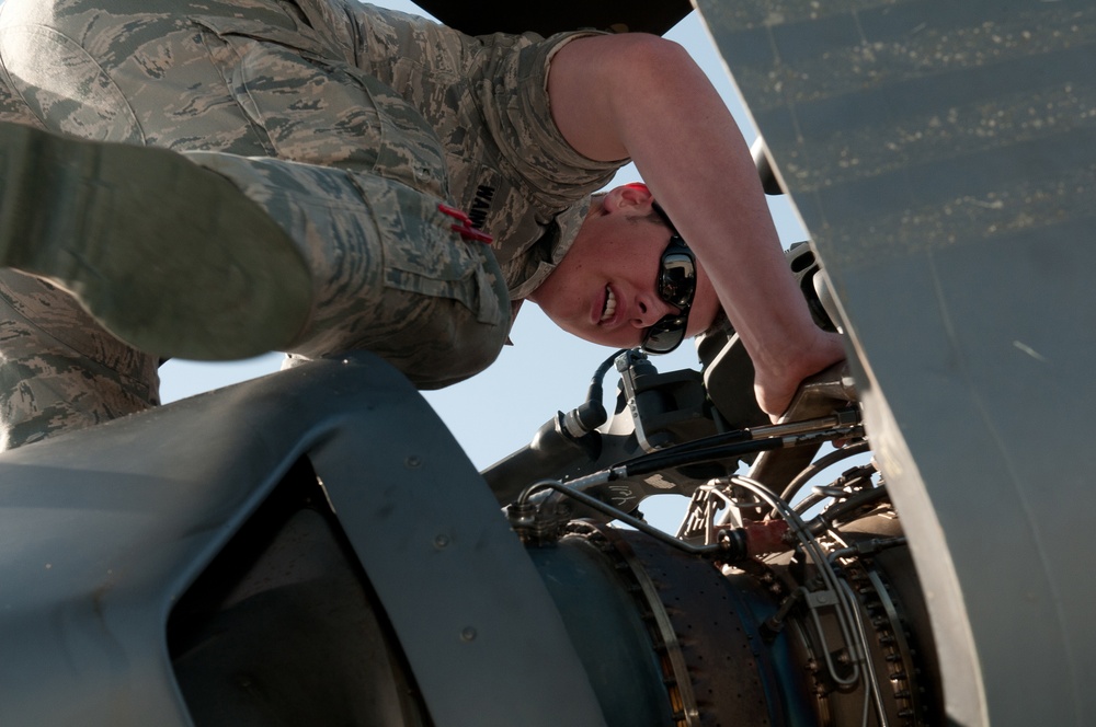 Maintainers keep rescue helicopters flying