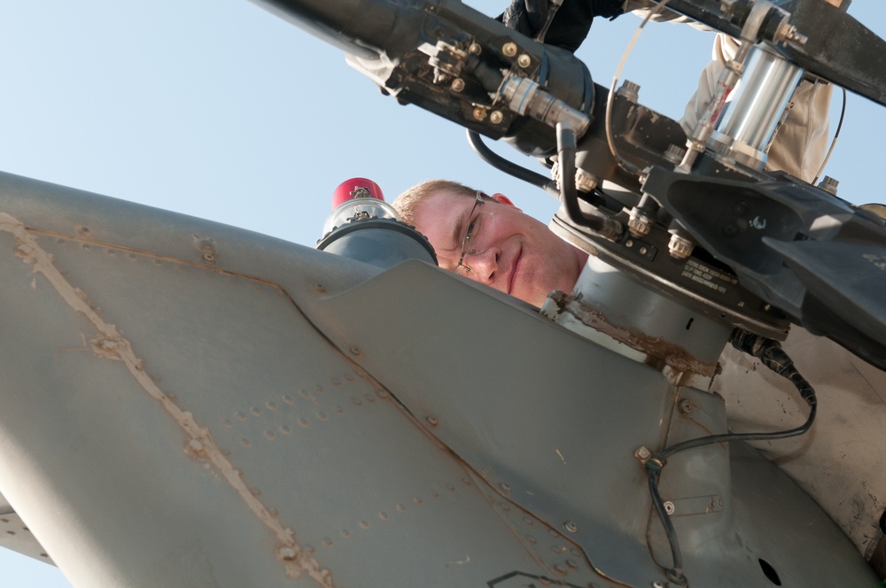 Maintainers keep rescue helicopters flying
