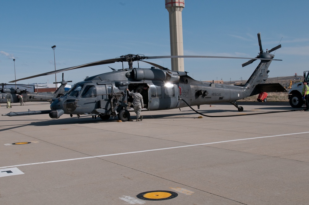 Rescue helicopters train in Boise, Idaho