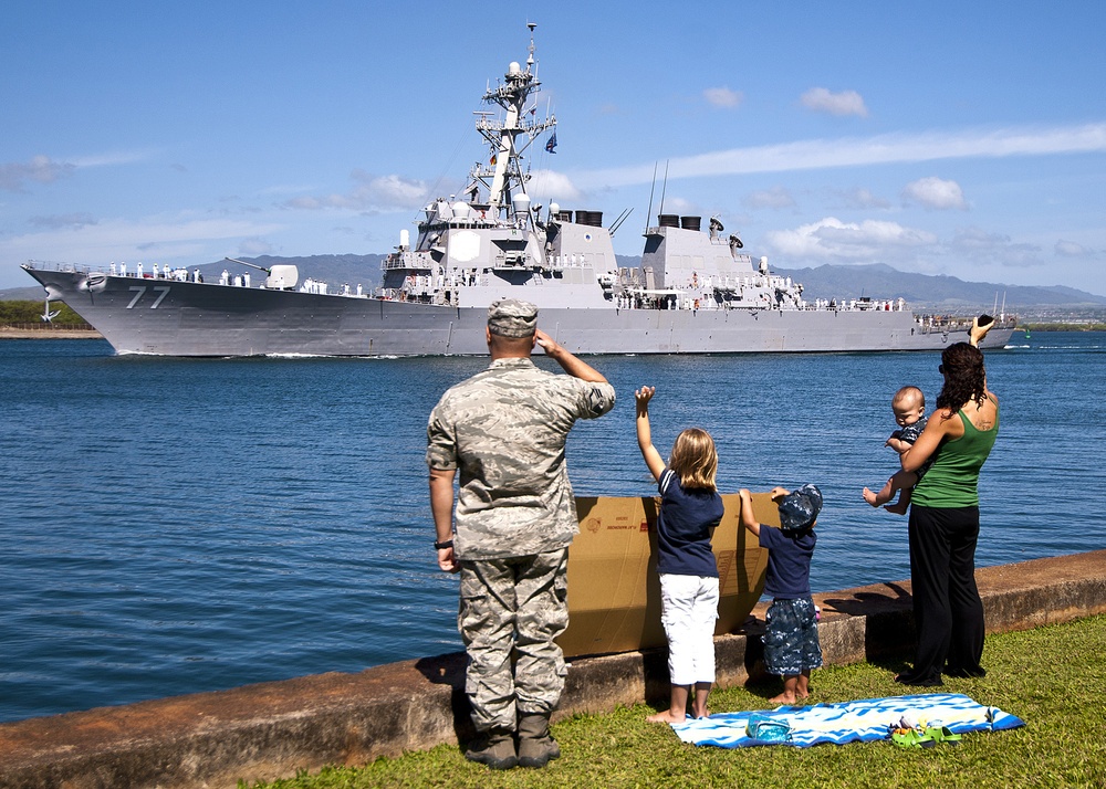 USS O'Kane deploys from Joint Base Pearl Harbor-Hickam