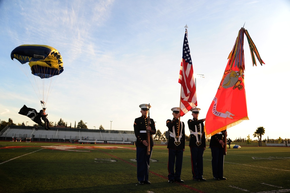 Opening ceremony of the Warrior Cup lacrosse game