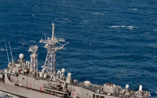 USS Rueben James at sea