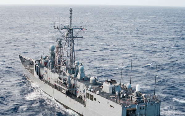 USS Rueben James at sea