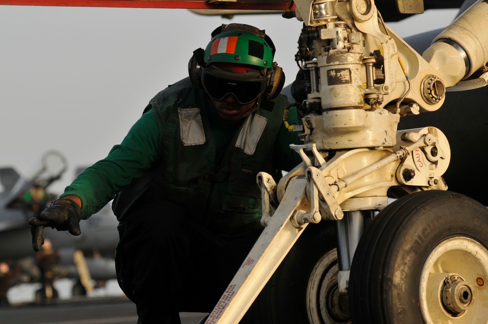 USS Carl Vinson action