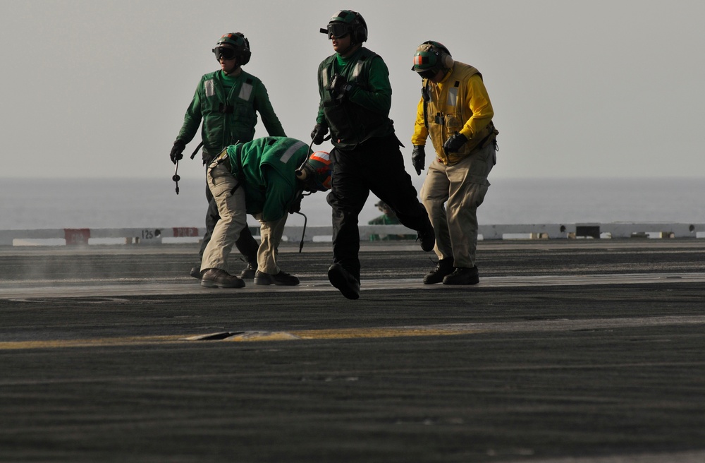 USS Carl Vinson action