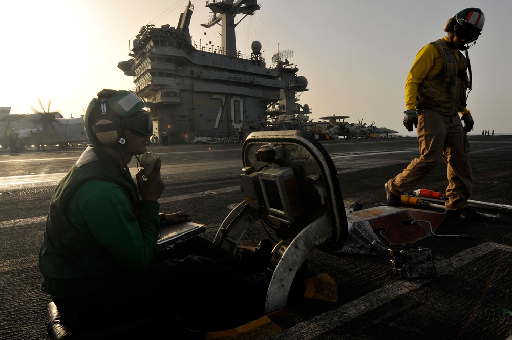 USS Carl Vinson action