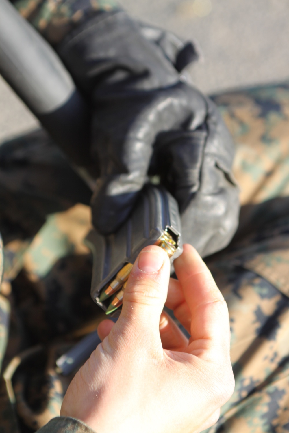 Company L recruits apply Marine Corps marksmanship skills