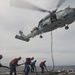 Helicopter in-flight refueling training exercise