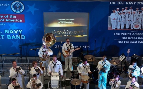 US 7th Fleet Band performs