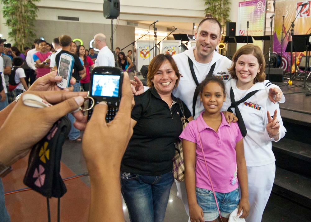 US 7th Fleet Band performs