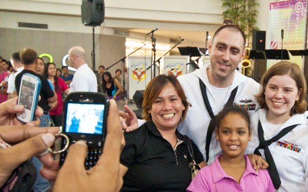 US 7th Fleet Band performs