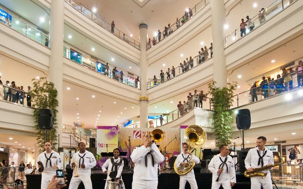 US 7th Fleet Band performs