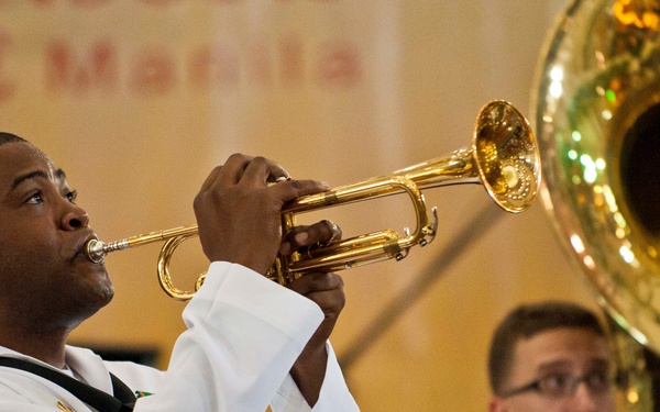 US 7th Fleet Band performs