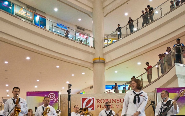 US 7th Fleet Band performs