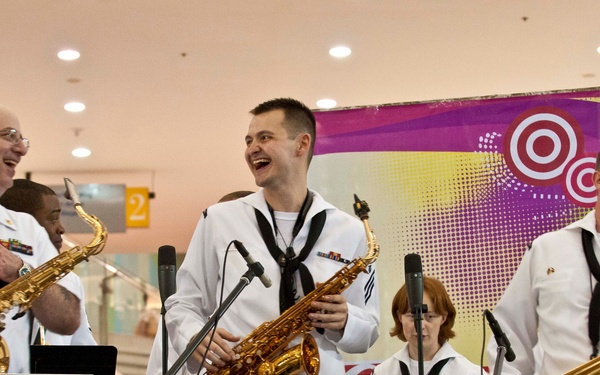 US 7th Fleet Band performs