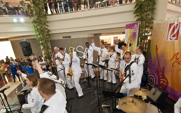 US 7th Fleet Band performs