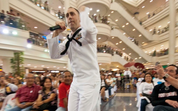 US 7th Fleet Band performs