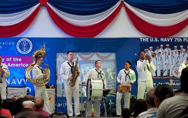 US 7th Fleet Band performs