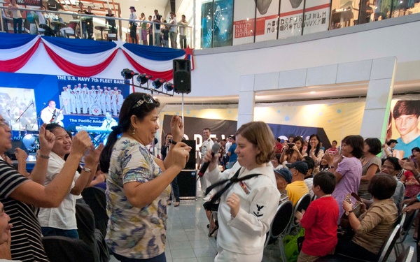 US 7th Fleet Band performs