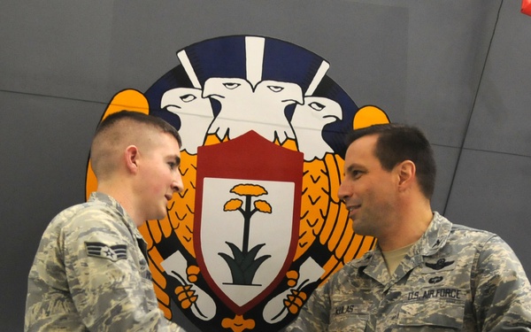 100th ARW flagship KC-135 emblazoned with historic nose art