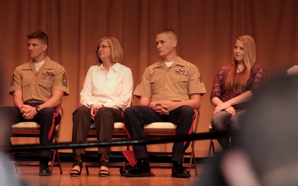 Homegrown hero returns to roots; Former Marine, Lumberton High grad receives 2nd Purple Heart at hometown
