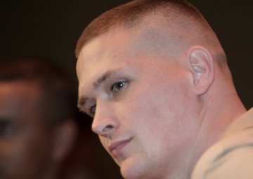 Homegrown hero returns to roots; Former Marine, Lumberton High grad receives second Purple Heart at hometown