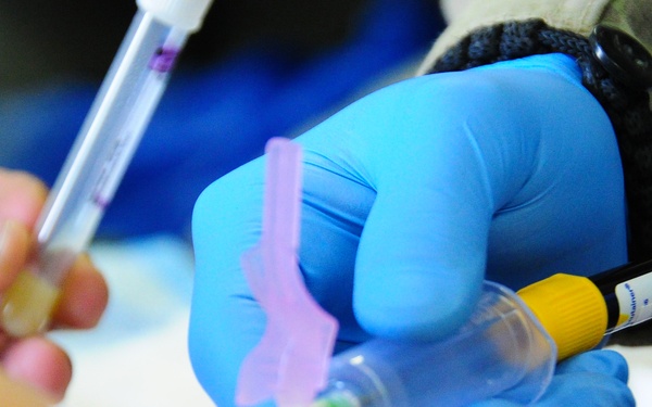 966th FST screens U.S. members for walking blood bank