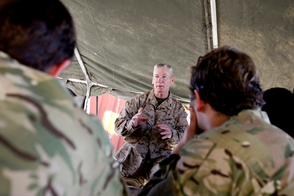 Maj. Gen. John A. Toolan visit